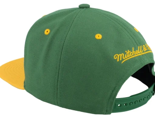 Snapback-Mitchell & Ness Seattle Supersonics Breakthrough Green Snapback -
