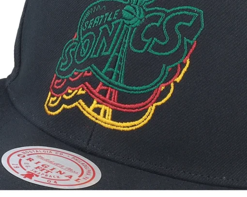 Sale Mitchell & Ness Seattle Supersonics Drop It Hwc Snapback - Black