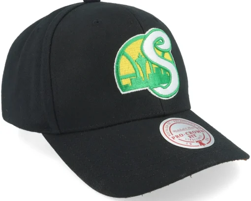 Adjustable-Mitchell & Ness Seattle Supersonics Icon Grail Pro Black Adjustable -