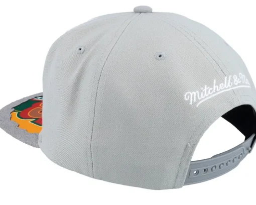 Snapback-Mitchell & Ness Seattle Supersonics Munch Time Hwc Snapback - Grey