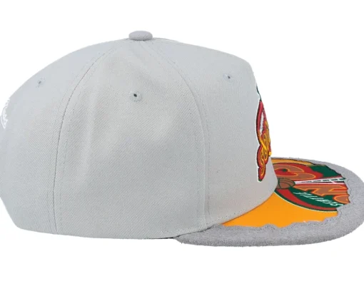 Snapback-Mitchell & Ness Seattle Supersonics Munch Time Hwc Snapback - Grey