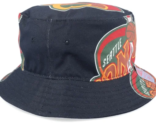 Outlet Mitchell & Ness Seattle Supersonics NBA Cut Up Black Bucket -