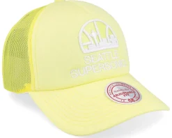 Trucker-Mitchell & Ness Seattle Supersonics Nba Pastel Yellow Trucker -