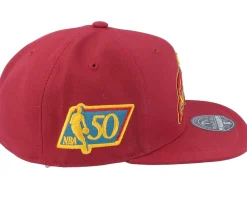 Fitted-Mitchell & Ness Seattle Supersonics Northern Lights Cardinal Fitted - Red