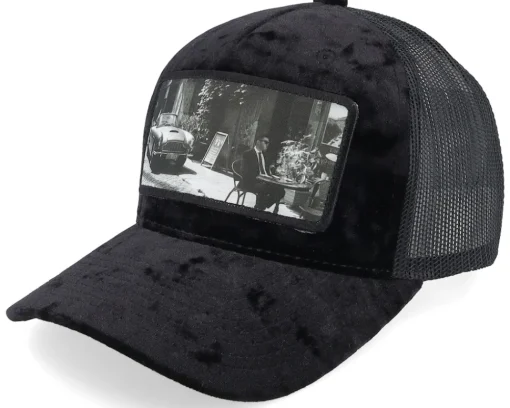 Trucker-Calza Pennello Secret Agent And Car Velvet A-Frame Trucker - Black