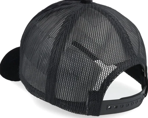 Trucker-Calza Pennello Secret Agent And Car Velvet A-Frame Trucker - Black