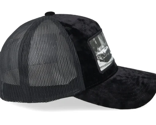 Trucker-Calza Pennello Secret Agent And Car Velvet A-Frame Trucker - Black