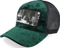 Trucker-Calza Pennello Secret Agent And Car Velvet A-Frame Trucker - Black