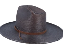 Hot Brixton Sedona Reserve Cowboy Ha Deep Brown Straw Hat -