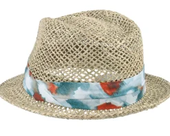 Trilby Hats-Seeberger Seegras Natural Trilby -