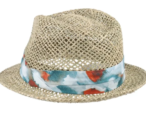 Trilby Hats-Seeberger Seegras Natural Trilby -