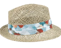 Trilby Hats-Seeberger Seegras Natural Trilby -