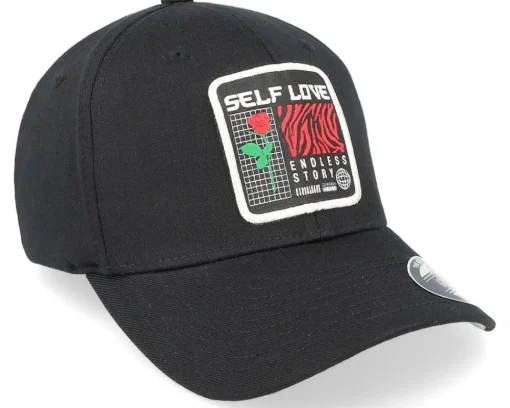 New 4REAL Self Love Patch Black Flexfit -