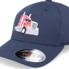 Outlet Kiddo Cap Semi Truck Navy Blue Flexfit -