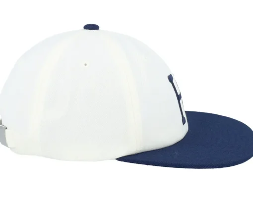 Snapback-HUF Set Classic H 6 Panel Hat Linen/Navy Strapback - White