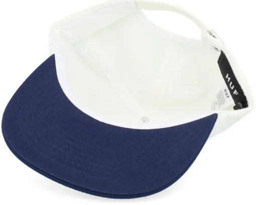Snapback-HUF Set Classic H 6 Panel Hat Linen/Navy Strapback - White