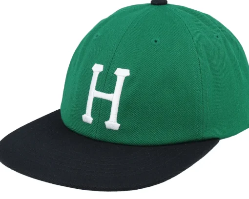 Snapback-HUF Set Classic H 6 Panel Hat Linen/Navy Strapback - White