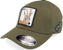 Flexfit-Hunter Sexa Rådjur Bock Wooly Combed Olive Flexfit -