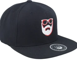 Snapback-Bearded Man Shadow Logo Black Snapback -