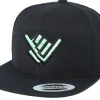 Sale Xaka Shaka Hand Floral Black Snapback -
