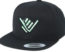 Sale Xaka Shaka Hand Floral Black Snapback -