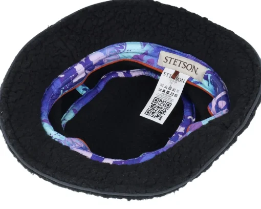 Outlet Stetson Shearling Polartec Freestyle Black Bucket -