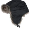 Outlet Beechfield Sherpa Hat Black Trapper -