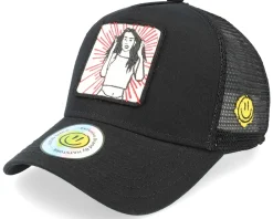 Trucker-Lucid Smile Shine Girl Patch Trucker - Black