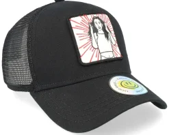 Trucker-Lucid Smile Shine Girl Patch Trucker - Black