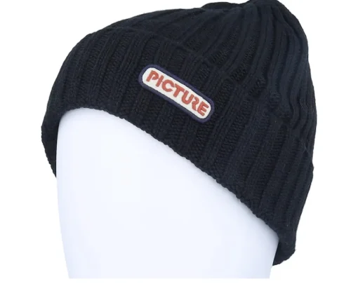 Cuff Beanies-Picture Ship Beanie Black Cuff -