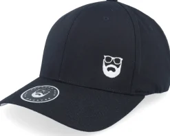 Online Bearded Man Side Logo Black Flexfit -