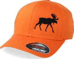 Outdoor-Hunter Side Moose Orange Flexfit -