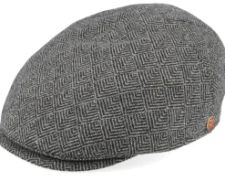 Flat Caps-Mayser Sidney Plus Amaro Grey Flat Cap -