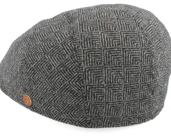 Flat Caps-Mayser Sidney Plus Amaro Grey Flat Cap -