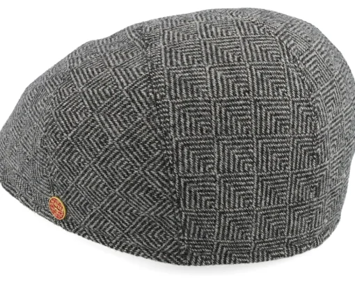 Flat Caps-Mayser Sidney Plus Amaro Grey Flat Cap -