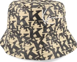 Clearance Karl Kani Signature Retro Logo Hat Sand/Black Bucket -