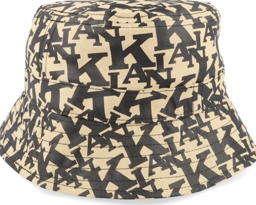 Clearance Karl Kani Signature Retro Logo Hat Sand/Black Bucket -