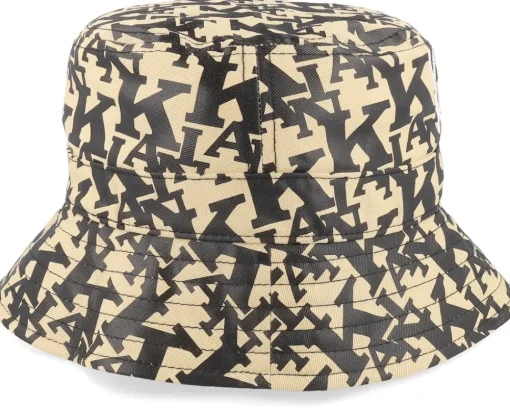 Clearance Karl Kani Signature Retro Logo Hat Sand/Black Bucket -