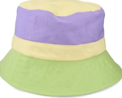 Clearance Karl Kani Signature Reversible Block Purple/Yellow/Green Bucket -