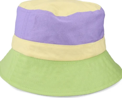 Clearance Karl Kani Signature Reversible Block Purple/Yellow/Green Bucket -