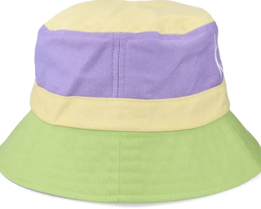 Clearance Karl Kani Signature Reversible Block Purple/Yellow/Green Bucket -