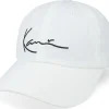 Dad Cap-Karl Kani Signature White Dad Cap -