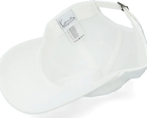 Dad Cap-Karl Kani Signature White Dad Cap -