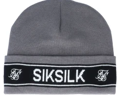 Cuff Beanies-SikSilk Tape Charcoal Cuff -