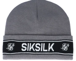 Cuff Beanies-SikSilk Tape Charcoal Cuff -