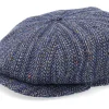 Flat Caps-City Sport Sixpence Navy Flat Cap -