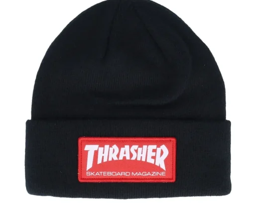 Sale Thrasher Skate Mag Patch Black Cuff -