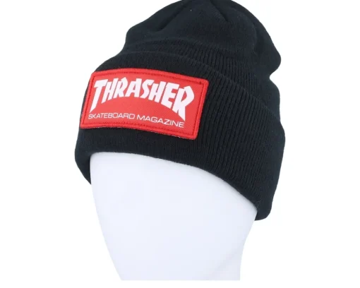 Sale Thrasher Skate Mag Patch Black Cuff -