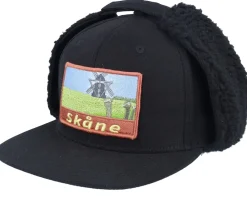 Online Wild Spirit Skåne Canvas Flatbrim Black Earflap -