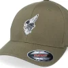 Outlet Born To Ride Skull Biker Logo Olive Flexfit -